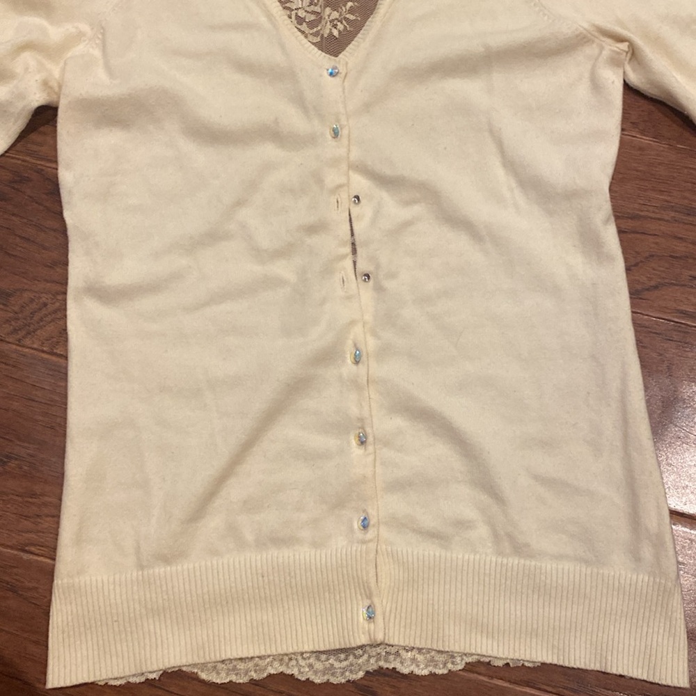 Pale Yellow Cardigan - Picture 2 of 5